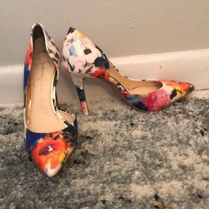 Jessica Simpson Floral Heels